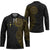 Niue Polynesian Hiapo Tattoo Art Hockey Jersey Half Style Black Gold Color - Polynesian Pride