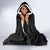 Niue Polynesian Hiapo Tattoo Art Hooded Blanket Half Style Black Gold Color - Polynesian Pride