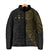 Niue Polynesian Hiapo Tattoo Art Padded Jacket Half Style Black Gold Color - Polynesian Pride