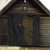 Niue Polynesian Hiapo Tattoo Art Quilt Half Style Black Gold Color - Polynesian Pride