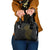 Niue Polynesian Hiapo Tattoo Art Shoulder Handbag Half Style Black Gold Color - Polynesian Pride