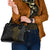 Niue Polynesian Hiapo Tattoo Art Shoulder Handbag Half Style Black Gold Color - Polynesian Pride