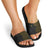 Niue Polynesian Hiapo Tattoo Art Slide Sandals Half Style Black Gold Color - Polynesian Pride