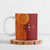 Niue Polynesian Hiapo Tattoo Art Ceramic Mug Half Style Red Yellow Color - Polynesian Pride