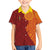 Niue Polynesian Hiapo Tattoo Art Hawaiian Shirt Half Style Red Yellow Color - Polynesian Pride