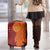 Niue Polynesian Hiapo Tattoo Art Luggage Cover Half Style Red Yellow Color - Polynesian Pride