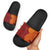 Niue Polynesian Hiapo Tattoo Art Slide Sandals Half Style Red Yellow Color - Polynesian Pride