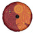 Niue Polynesian Hiapo Tattoo Art Spare Tire Cover Half Style Red Yellow Color - Polynesian Pride