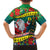 New Caledonia Christmas Hawaiian Shirt Santa Claus and Kanak Flag Mix Poinsettia Maori Pattern LT03 - Polynesian Pride