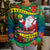 New Caledonia Christmas Kid Ugly Christmas Sweater Santa Claus and Kanak Flag Mix Poinsettia Maori Pattern LT03 - Polynesian Pride