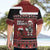 New Zealand Christmas Hawaiian Shirt Meri Kirihimete Aotearoa Warrior on Waka with Maori Art Tattoo