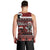 New Zealand Christmas Men Tank Top Meri Kirihimete Aotearoa Warrior on Waka with Maori Art Tattoo