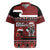 New Zealand Christmas Rugby Jersey Meri Kirihimete Aotearoa Warrior on Waka with Maori Art Tattoo