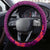 Hawaii Saint Louis School Steering Wheel Cover Kakau Pattern Pink Version