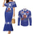 Toa Samoa Rugby Couples Matching Mermaid Dress and Long Sleeve Button Shirt Six Eight Five to The World