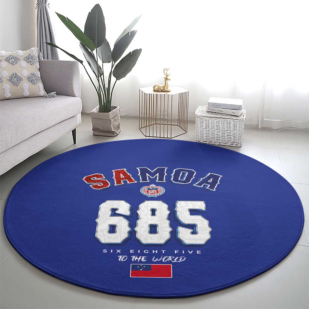 Toa Samoa Rugby Round Carpet Six Eight Five to The World