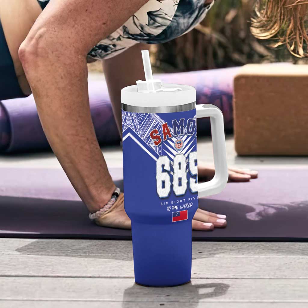 Toa Samoa Rugby Tumbler With Handle Six Eight Five to The World