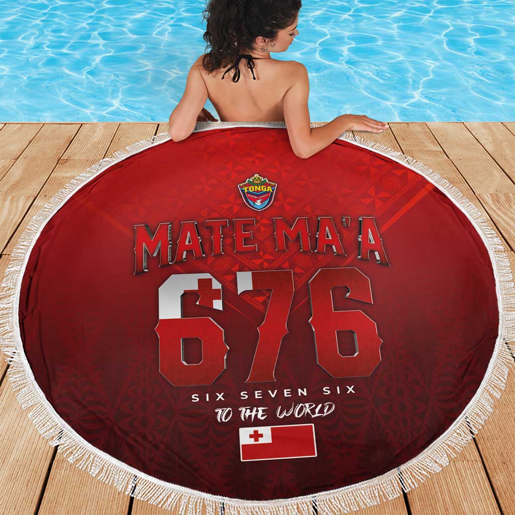 Mate Ma'a Tonga Rugby Beach Blanket Six Seven Six to The World LT03 - Polynesian Pride