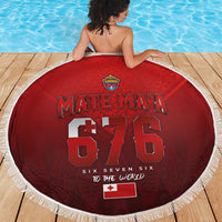 Mate Ma'a Tonga Rugby Beach Blanket Six Seven Six to The World LT03 - Polynesian Pride
