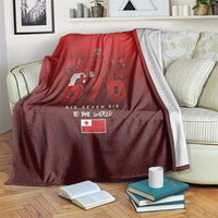 Mate Ma'a Tonga Rugby Blanket Six Seven Six to The World LT03 Red - Polynesian Pride