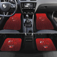Mate Ma'a Tonga Rugby Car Mats Six Seven Six to The World LT03 Set 4pcs Red - Polynesian Pride