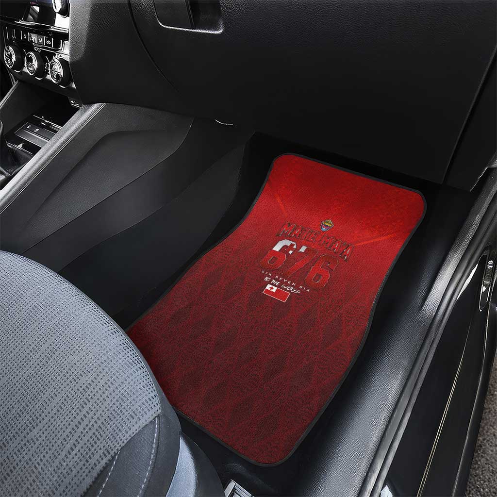 Mate Ma'a Tonga Rugby Car Mats Six Seven Six to The World LT03 - Polynesian Pride