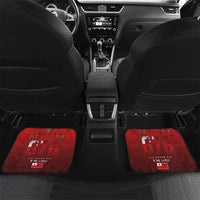 Mate Ma'a Tonga Rugby Car Mats Six Seven Six to The World LT03 Set 2pcs - Back Red - Polynesian Pride