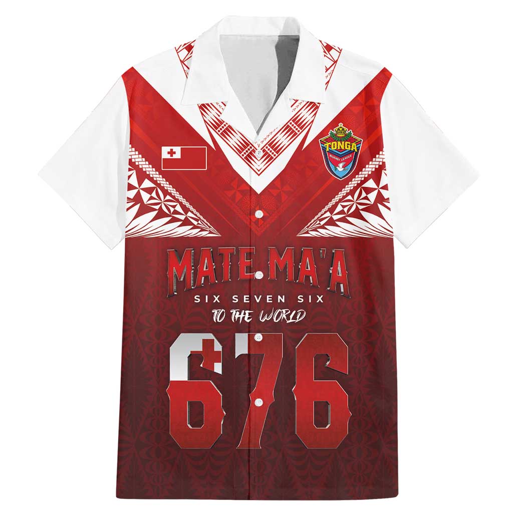 Mate Ma'a Tonga Rugby Family Matching Mermaid Dress and Hawaiian Shirt Six Seven Six to The World