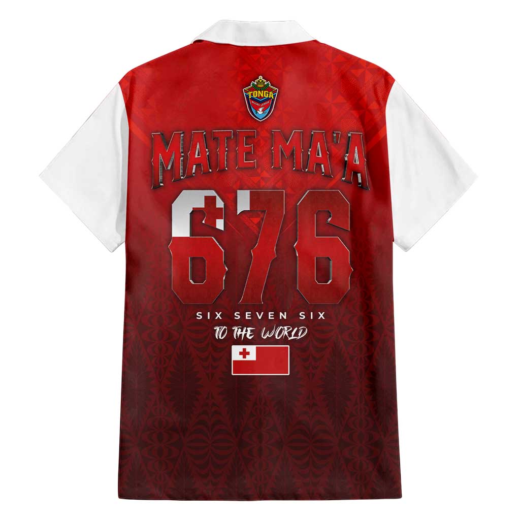 Mate Ma'a Tonga Rugby Family Matching Tank Maxi Dress and Hawaiian Shirt Six Seven Six to The World