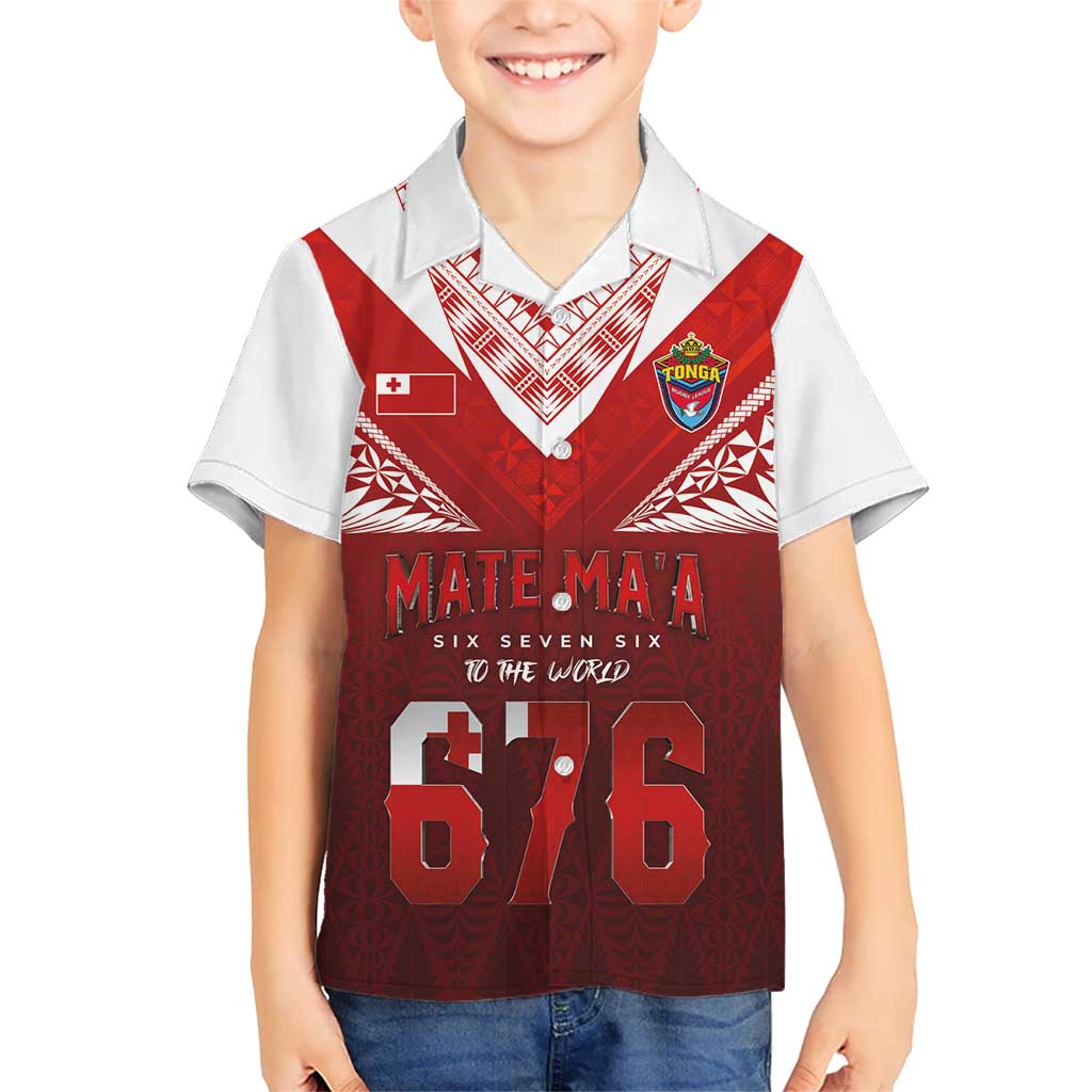 Mate Ma'a Tonga Rugby Hawaiian Shirt Six Seven Six to The World LT03 - Polynesian Pride