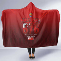 Mate Ma'a Tonga Rugby Hooded Blanket Six Seven Six to The World LT03 One Size Red - Polynesian Pride