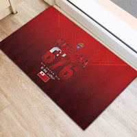 Mate Ma'a Tonga Rugby Rubber Doormat Six Seven Six to The World LT03 - Polynesian Pride
