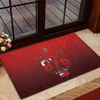 Mate Ma'a Tonga Rugby Rubber Doormat Six Seven Six to The World LT03 - Polynesian Pride