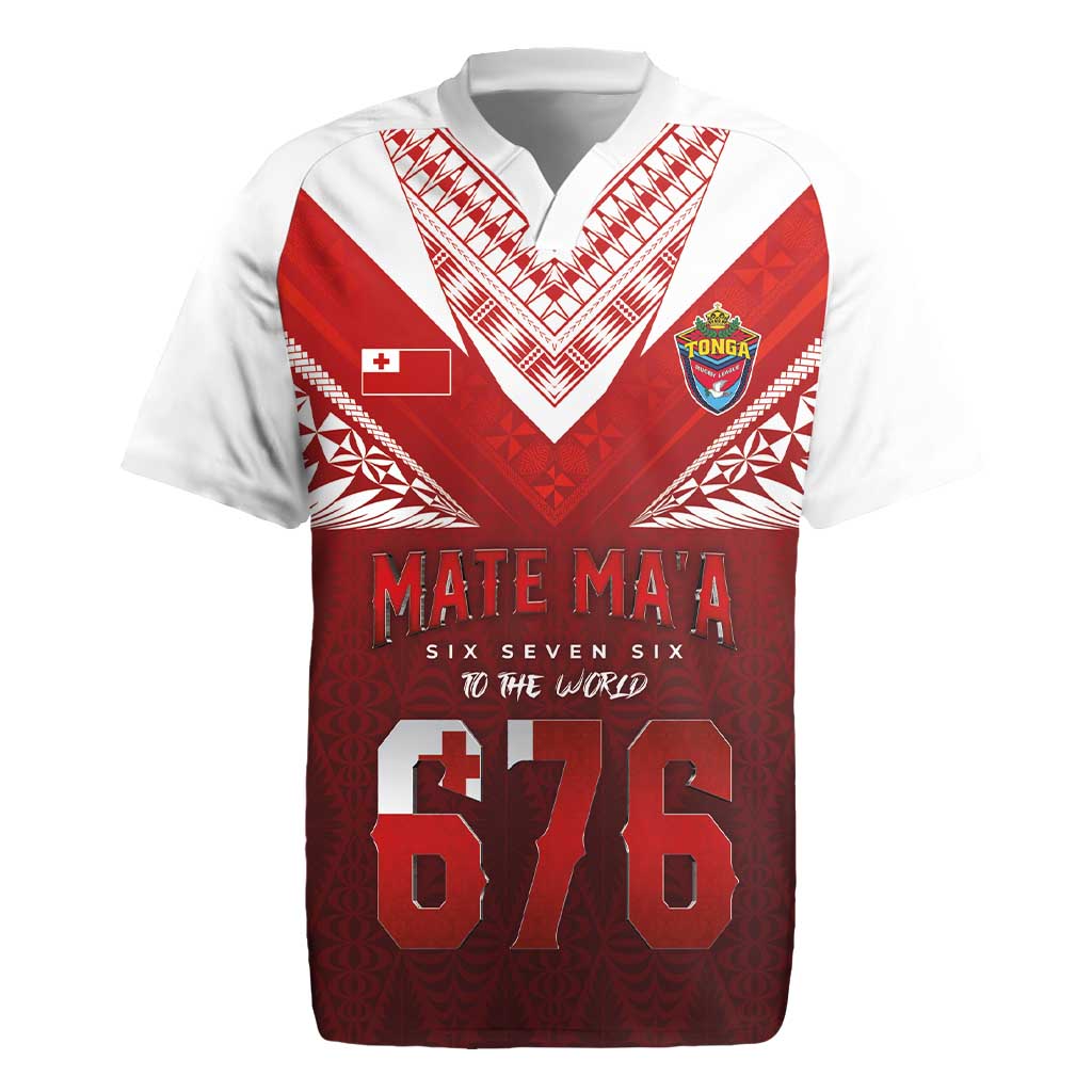 Mate Ma'a Tonga Rugby Rugby Jersey Six Seven Six to The World LT03 Red - Polynesian Pride
