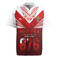 Mate Ma'a Tonga Rugby Rugby Jersey Six Seven Six to The World LT03 Red - Polynesian Pride