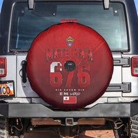 Mate Ma'a Tonga Rugby Spare Tire Cover Six Seven Six to The World LT03 Red - Polynesian Pride