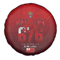 Mate Ma'a Tonga Rugby Spare Tire Cover Six Seven Six to The World LT03 - Polynesian Pride