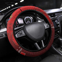 Mate Ma'a Tonga Rugby Steering Wheel Cover Six Seven Six to The World LT03 Universal Fit Red - Polynesian Pride