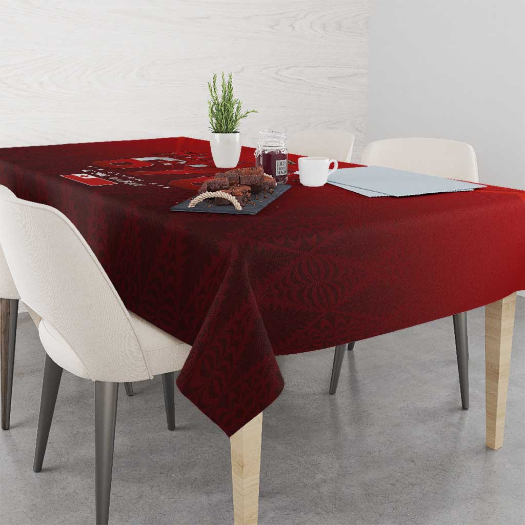 Mate Ma'a Tonga Rugby Tablecloth Six Seven Six to The World LT03 - Polynesian Pride