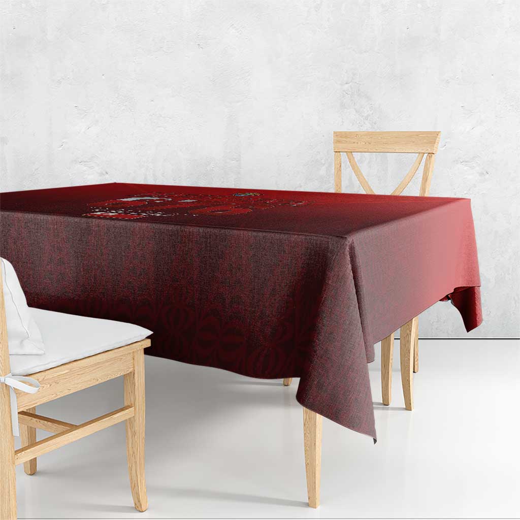 Mate Ma'a Tonga Rugby Tablecloth Six Seven Six to The World LT03 - Polynesian Pride