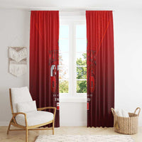 Mate Ma'a Tonga Rugby Window Curtain Six Seven Six to The World LT03 - Polynesian Pride