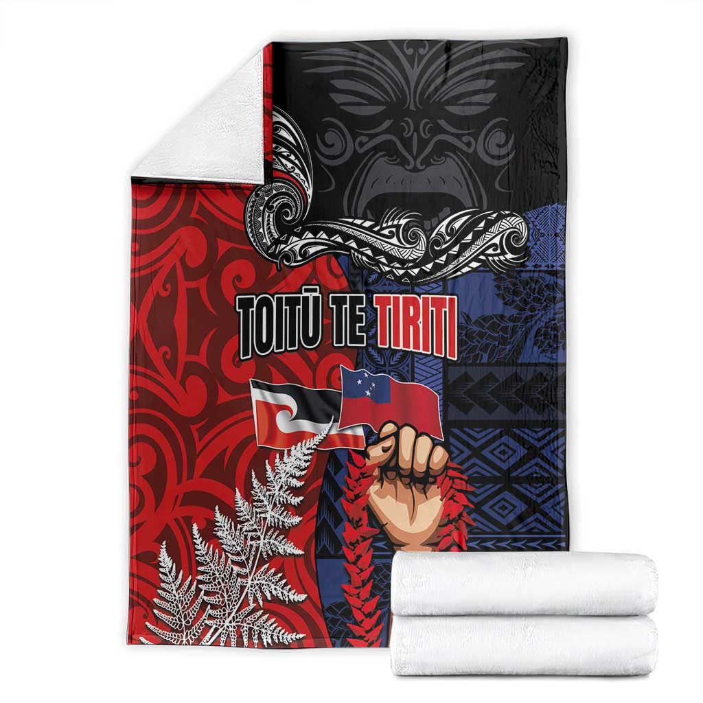 Aotearoa and Samoa Toitu Te Tiriti Blanket Honour the Treaty - Te Tiriti Is Us