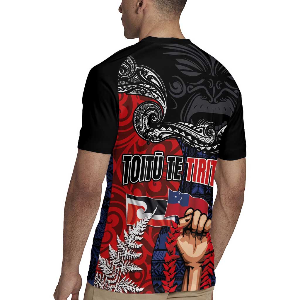 Aotearoa and Samoa Toitu Te Tiriti Rugby Jersey Honour the Treaty - Te Tiriti Is Us