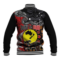 Aotearoa and Australia Toitu Te Tiriti Baseball Jacket Honour the Treaty - Te Tiriti Is Us LT03 - Polynesian Pride