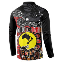 Aotearoa and Australia Toitu Te Tiriti Button Sweatshirt Honour the Treaty - Te Tiriti Is Us LT03 - Polynesian Pride