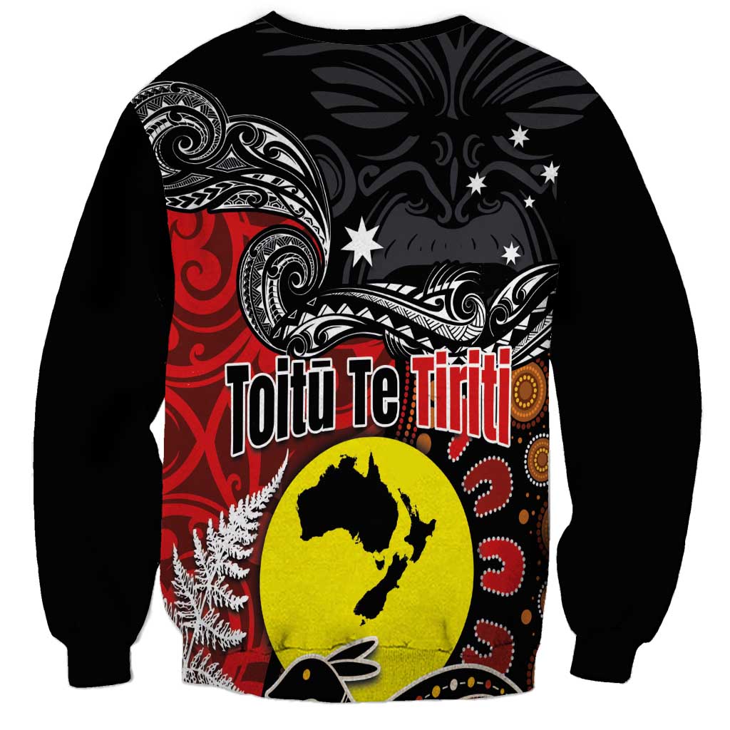 Aotearoa and Australia Toitu Te Tiriti Sweatshirt Honour the Treaty - Te Tiriti Is Us LT03 - Polynesian Pride