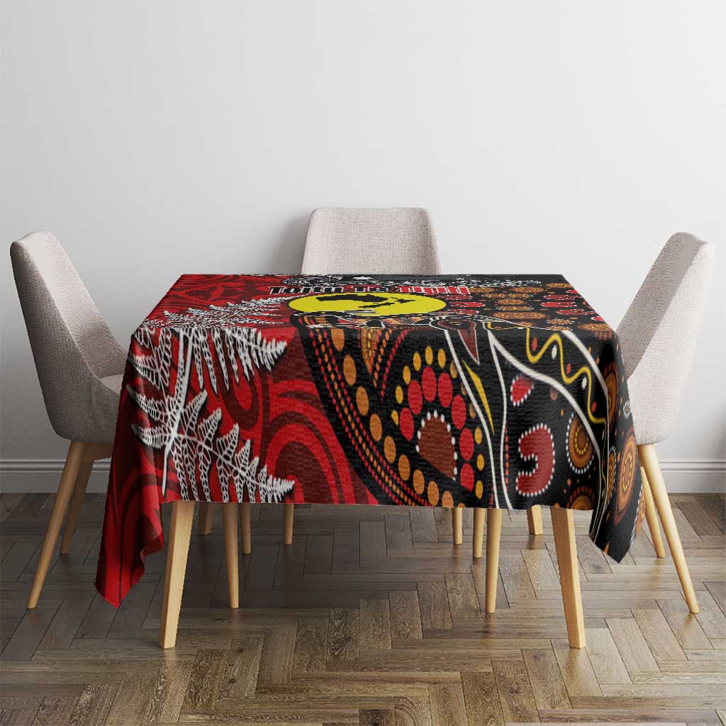 Aotearoa and Australia Toitu Te Tiriti Tablecloth Honour the Treaty - Te Tiriti Is Us LT03 - Polynesian Pride