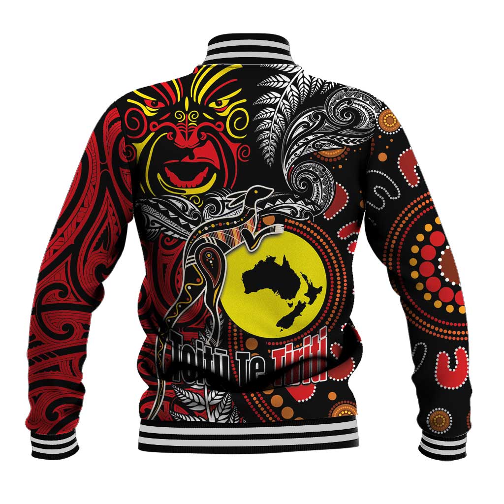 Aotearoa and Australia Toitu Te Tiriti Baseball Jacket Honour the Treaty - Stand Together Stand Stronger LT03 - Polynesian Pride