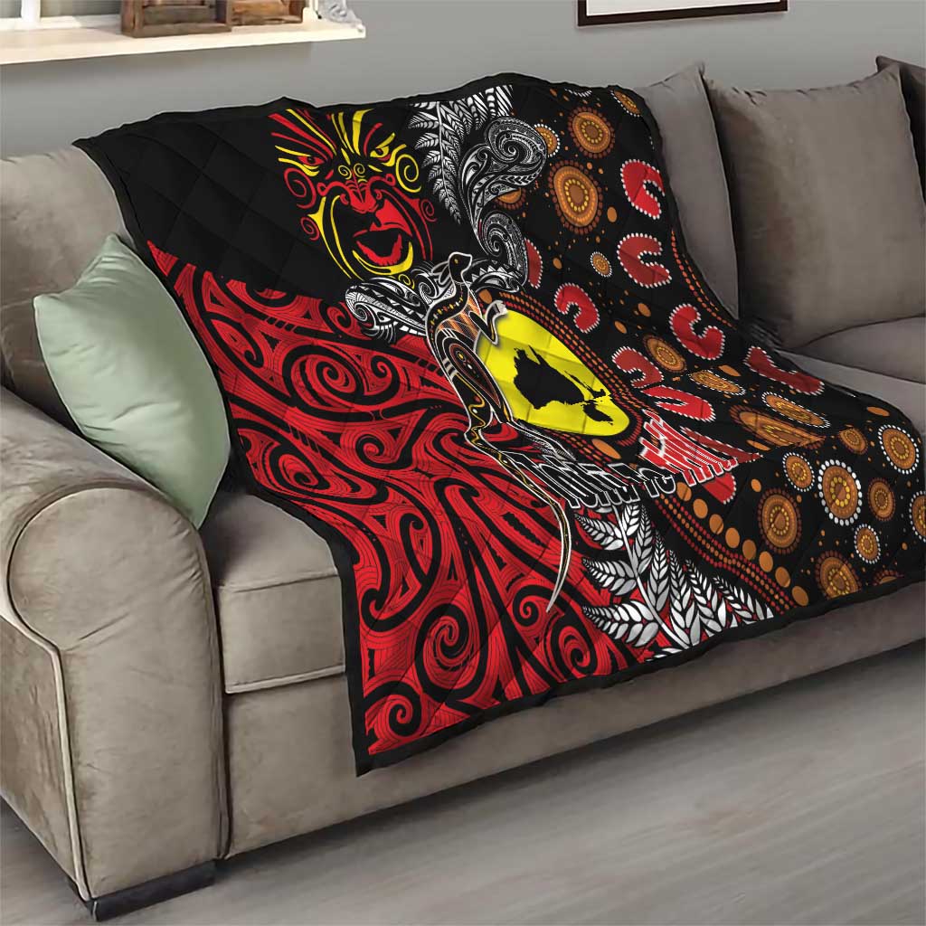 Aotearoa and Australia Toitu Te Tiriti Quilt Honour the Treaty - Stand Together Stand Stronger