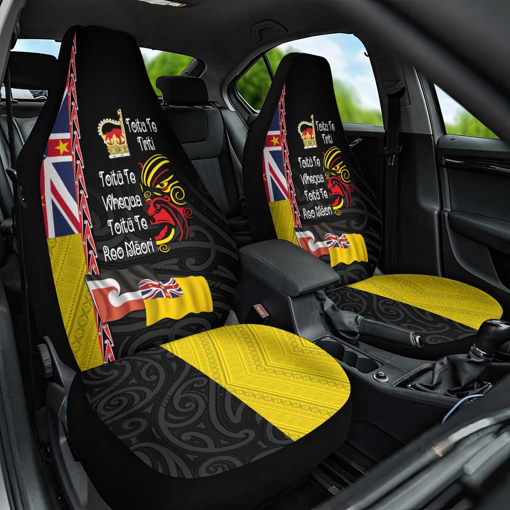 Aotearoa and Niue Toitu Te Tiriti Car Seat Cover Honour the Treaty - Fight Together Stand Together